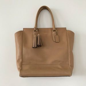 Gorgeous tan leather coach bag